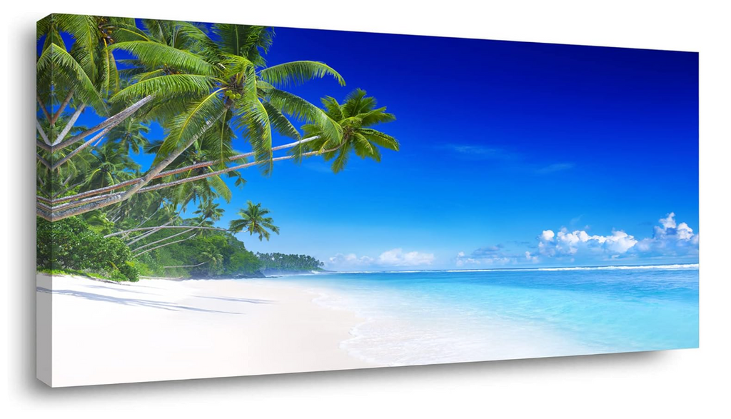 Tropical Paradise Large Stretched Canvas Wall Art For Living Room Bedroom Home Decoration